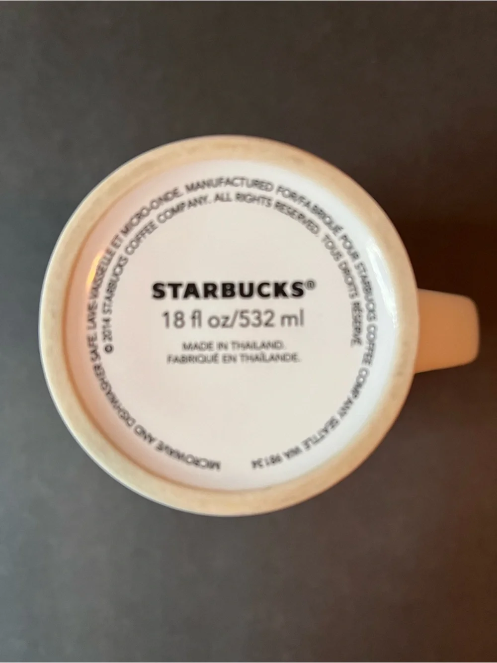 Starbucks White and Black Logo Ceramic Mug (18 fl oz)
